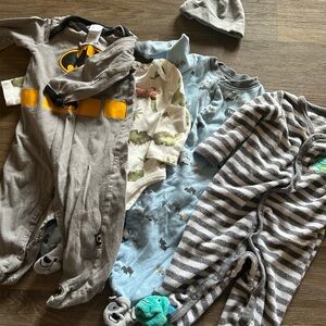 Baby Boy 3-6mo One Piece PJ Bundle